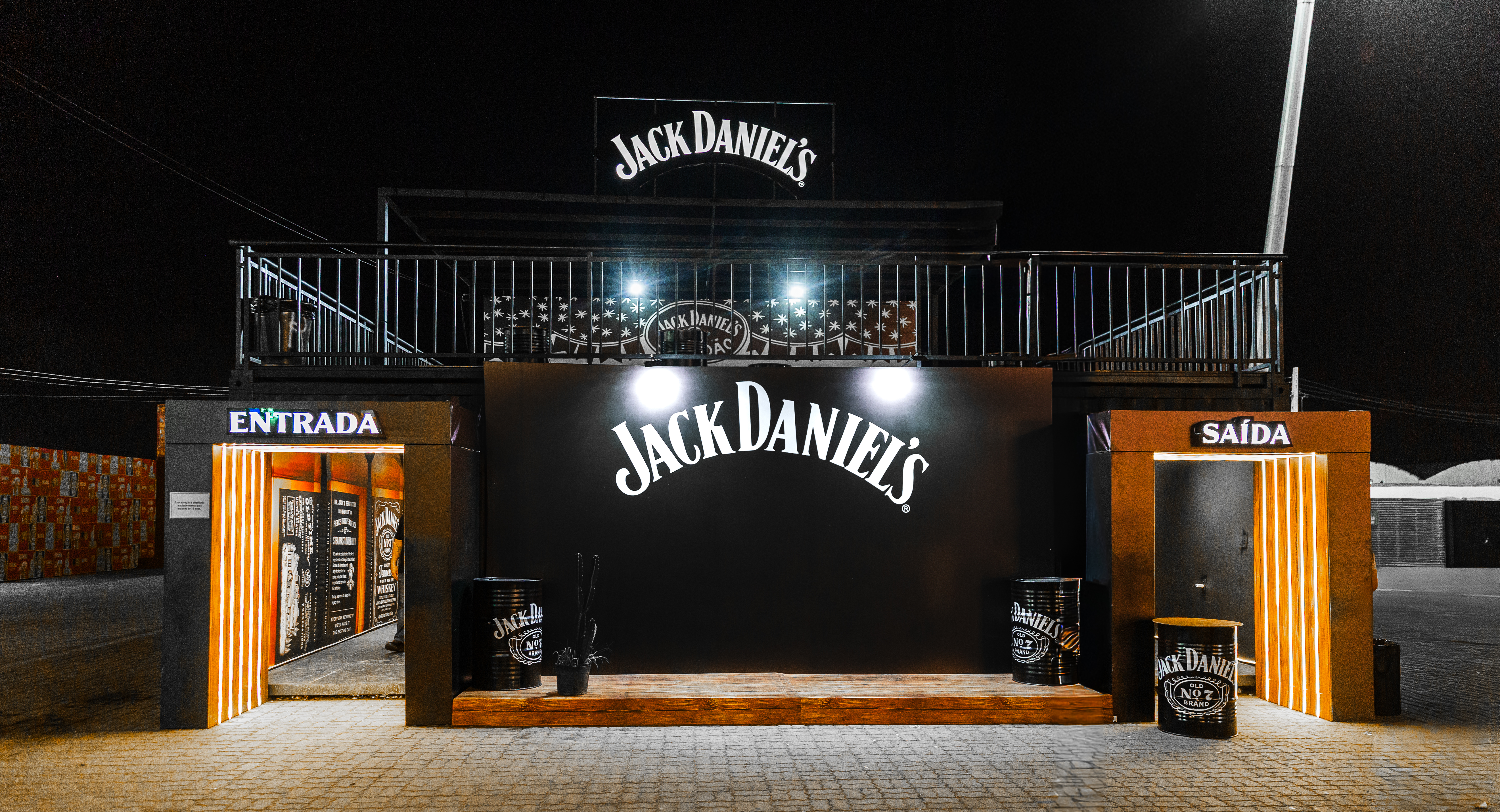 Jack Daniel's São João — fachada da ativação em Maracanaú